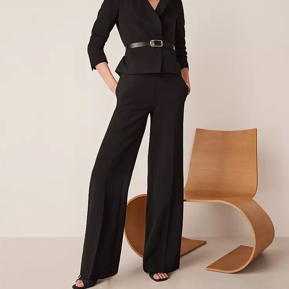 Ann Taylor Classic Black Pantsuit